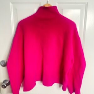 Women's Pink Turtleneck Sweater